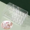네일아트 화장대 깔끔 정리 16칸 투명 아크릴 보관함 아크릴진열대 16-Cell Clear Acrylic Storage Organizer for Nail Art Vanity Desk