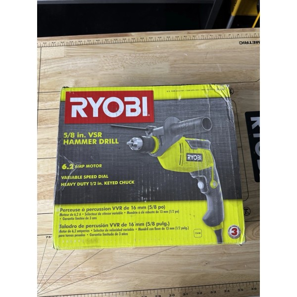 Ryobi 5/8in. Hammer Drill 6.2 AMP Motor D620H