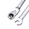 sourcing map 1/4 Inch Flex-Head Ratcheting Combination Wrench SAE 72