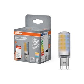 OSRAM Smart+ WiFi Special Pin CL 30 LED Lamp with Retrofit Plug Socket G9, 3.5 W, 320 lm, 2700 K to 6500 K, White Light Function, Dimmable, Long Life, Easy Installation, App Controllable