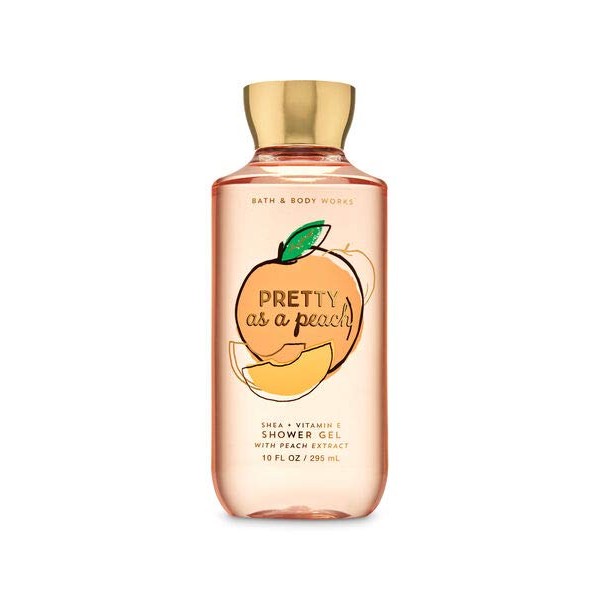 Bath and Body Works Pretty as a Peach Shower Gel 10 Ounce Full Size