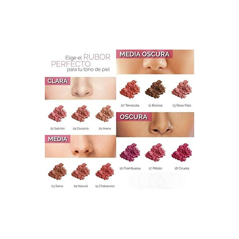 Bissú, Powder Face Blush, Blush, Various Shades, Smooth Texture, Long