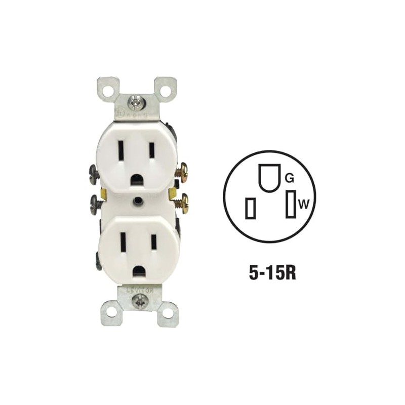 Leviton 102-5320-WSP Duplex Outlet