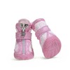 Hdwk&Hped Small Dog Boots, Breathable Mesh Summer Dog Shoes Pink