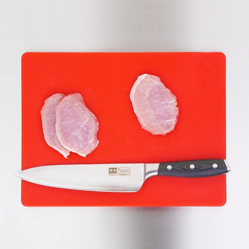 Hygiplas Small Low Density Red Chopping Board for Raw Meat