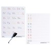 Dry Erase Alphabet Tracing Board: Letter and Numbers Handwriting Practice