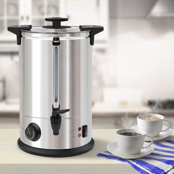 20 Litre Electric Stainless Steel Catering Hot Water Boiler Tea Urn Commercial Mulled Wine Warmer Cider Hot Chocolate
