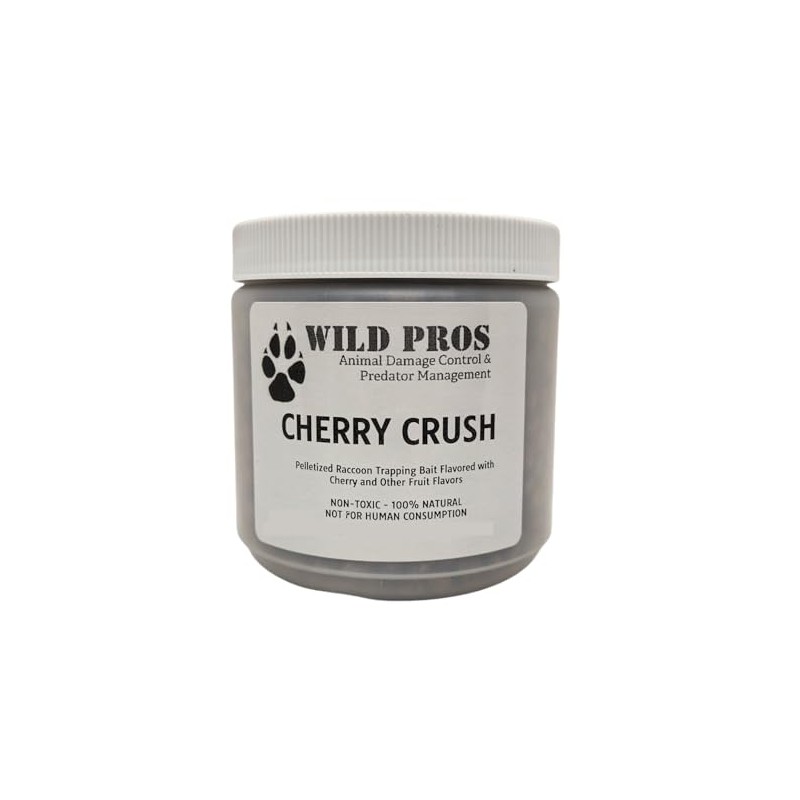 Wild Pros Cherry Crush Raccoon Pellet Bait (Pint) Works in