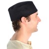 Medieval CAP Wool Lined Black, Grey, Red and Brown -