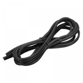 uxcell Screen Spline, 5M/16.4Ft Rubber Sealing Strip Window Screen Retainer, 4.5mm OD Black, 2 in 1 Combine Type