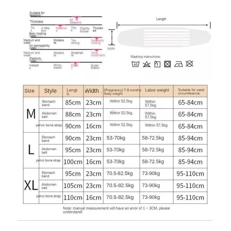 Wodoso Faja De Maternidad Para Postparto 3 En 1