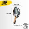 SUNFLEX Lam Siu Hang Table Tennis Bat, Champion‑Level Racket for