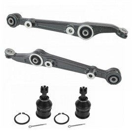 TRQ Front Lower Control Arm with Ball Joint Set Compatible with 1996-2000 Honda Civic