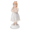 CLUB GREEN Resin Praying Girl Standing, White, 102 mm, Pack of 6