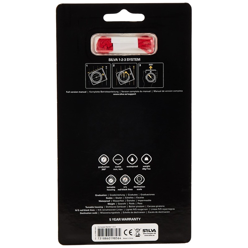 Silva STARTER 1-2-3 brújula (MN), Compass, 37680-9001