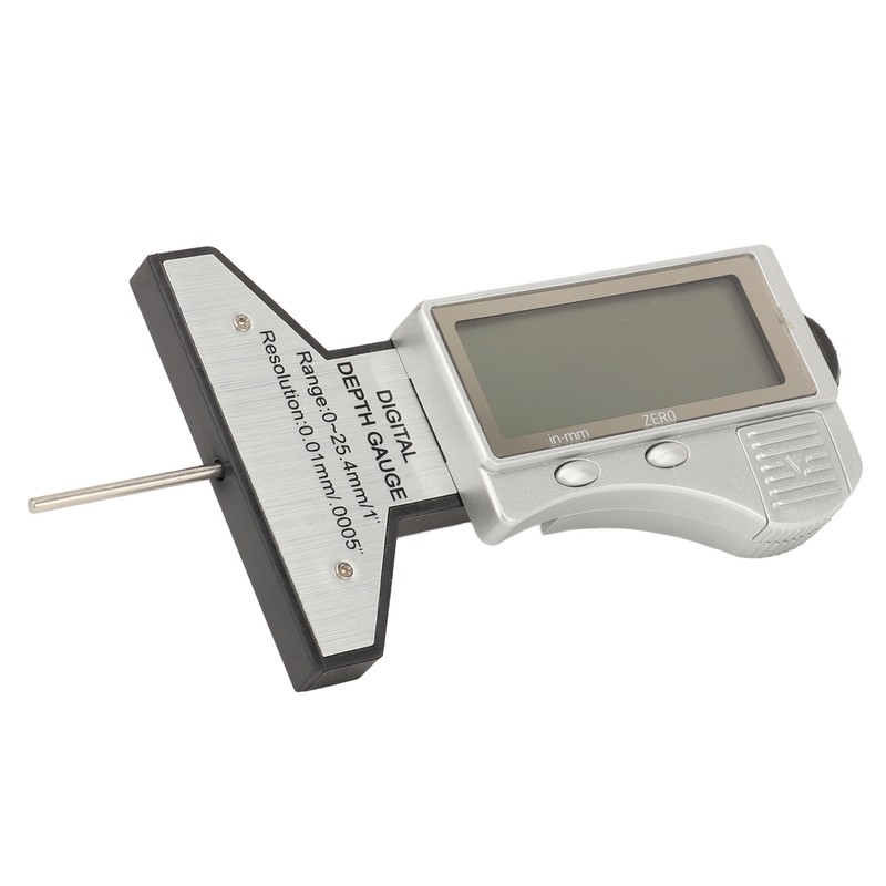 Digital Tire Depth Gauge Accurate Zeroable Car Tyre Meter Measurer