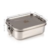 Indian-Tiffin Stainless Steel Large Single Layer Rectangular LunchBox (Medium)
