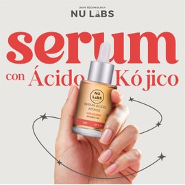 Sérum Ácido Kójico NU LABS – Suero Antimanchas con Ácido Hialurónico – Despigmentante Facial Unificador de Tono – Aclarante para Manchas en Cara – 30 ml