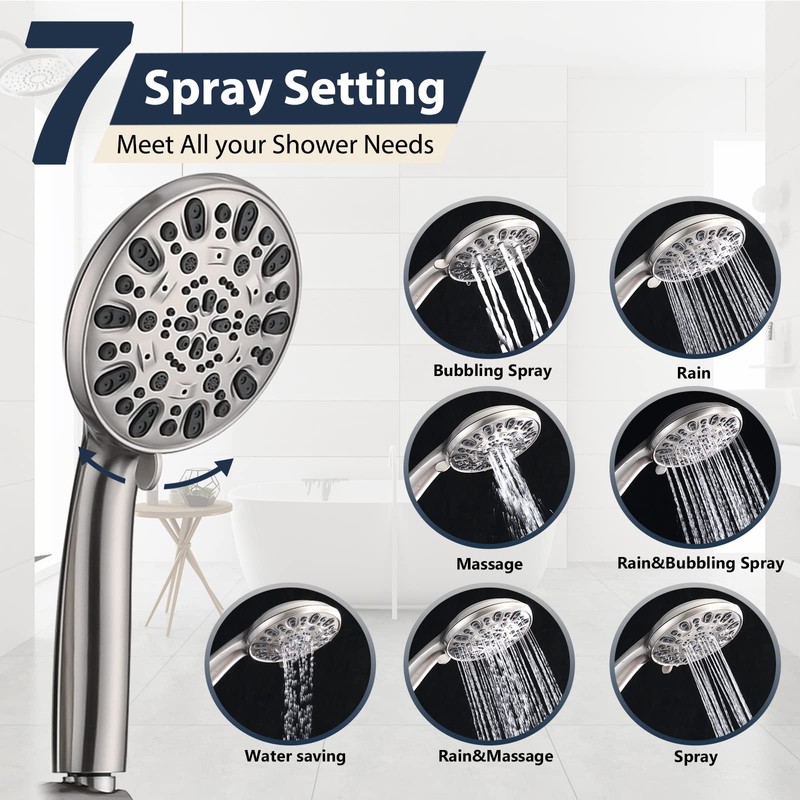UCLIMAA Rainfall 8 Inch Round Shower Head with High Pressure
