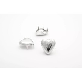 StudsAndSpikes Special Stud Heart 3/4" Limited Edition - bag of 100. Garment Finishings StudsAn