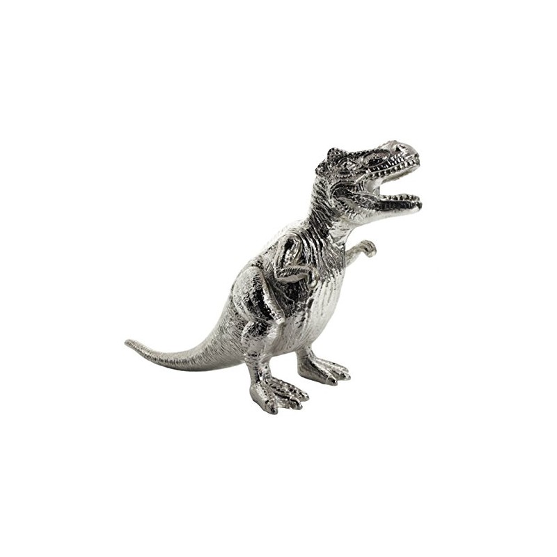 Knight Silver Plated T-Rex Dinosaur Money Box