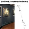 Picture Rail Hanging System with Hook, 66 lb (30 kg)