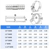 ChillWaves 304 Stainless Steel Hose Barb Fittings, Splicer Mender Union