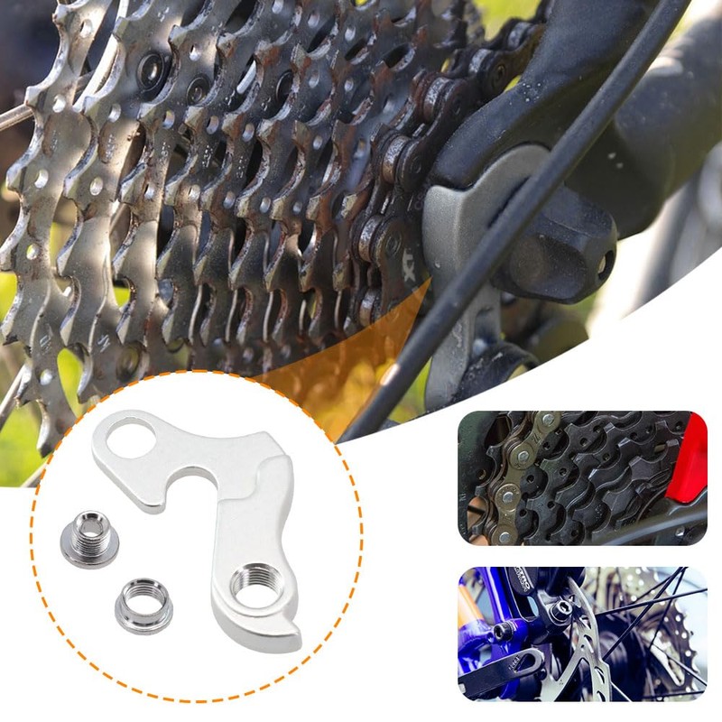 2PCS Bicycle Tail Hook Derailleur Hanger Bike Rear Derailleur Hanger