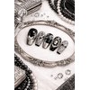 Luxury Nail Black Antique Cameo - M-Ballerina / 럭셔리네일 블랙