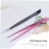 COHEALI 2Pcs Two Headed Silica Gel Manicure Tweezers Multi Purpose