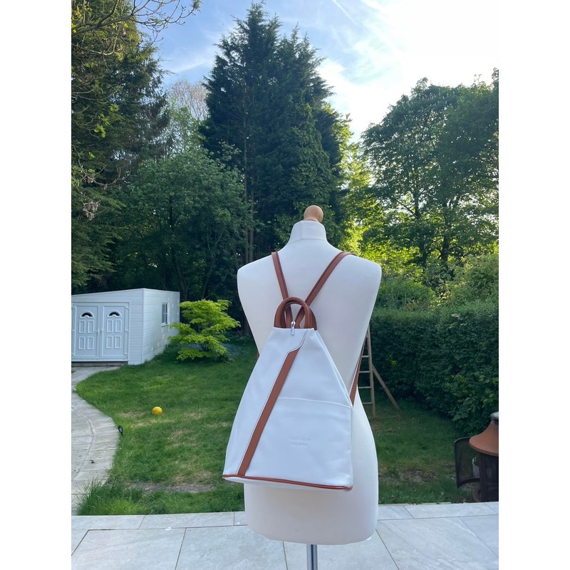 LeahWard Anti-theft Women's Soft Geniune Leather Rucksack Unisex Backpack Bag