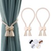 OCIOLI 2 Pack Strong Magnetic Curtain Tiebacks Curtain Holdbacks Outdoor