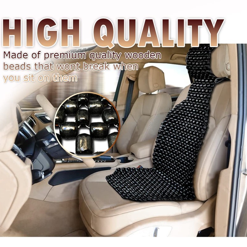 VaygWay Beaded Seat Cushion Car Driver Seat Cover with Durable