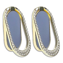 [2 Packs] Diamond-Encrusted Baked Enamel Glitter Bling Bling Phone Ring Holder, Sparkle Phone Ring Grip Artificial Diamond Stand,Rhinestone Cell Finger Ring for Phones,Pad