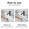 Bathroom Sink Drain Pop Up without Overflow Vessel Sink Lavatory