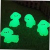 KOMBIUDA 12pcs Tiny Luminous Dogs White Dog Figures Dog Resin