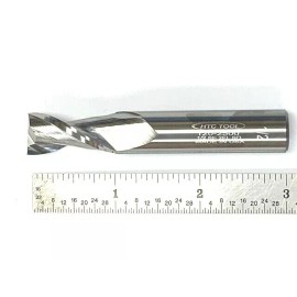 HTC 1/2" 2 FLUTE SOLID CARBIDE END MILL HTC #120-2500 1" FLUTE X 3" OVERALL