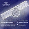 Prime Aviator E6B Flight Computer – Includes Aviation Plotter, Guidebook