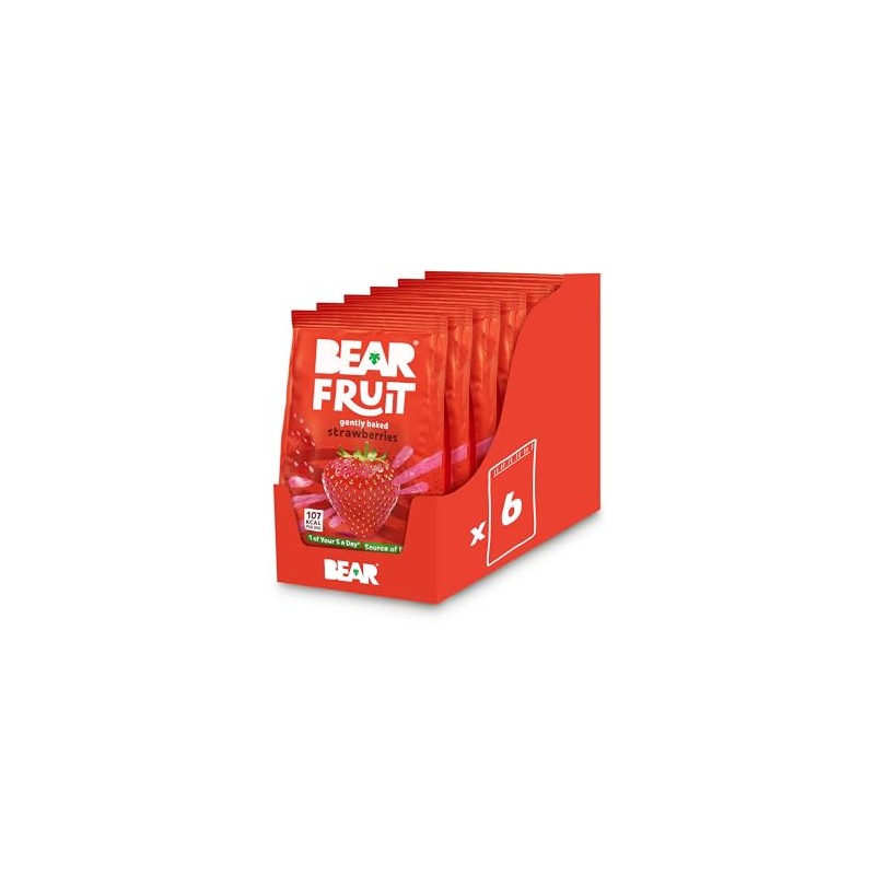 BEAR Fruit Strawberry - Sharing Pack - Gently Baked Fruit