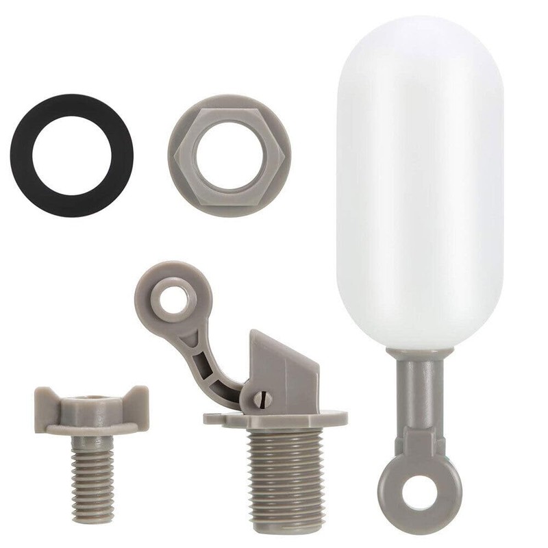 TEAMWILL 4PCS Water Float Valve with Adjustable Arm Plastic Water