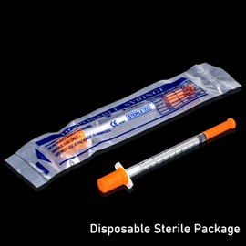 1ml 0.33x8mm Plastic Multiple Uses Measuring Tools, Individually Wrapped (20 Pack)