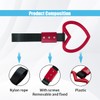 2PCS Heart-Shaped Car Handle Straps, Auto Grap Handle Warning Pull