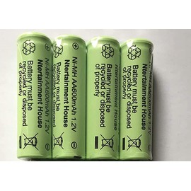 30 Pieces AA 600mAh Ni-Mh Rechargeable Battery Garden Solar Landscape Path Lights (can Replace >300mAh NiCd AA, 600mAh NiCd, or Any 300 /600Ni-Mh Cells with 100% Longer Running time)