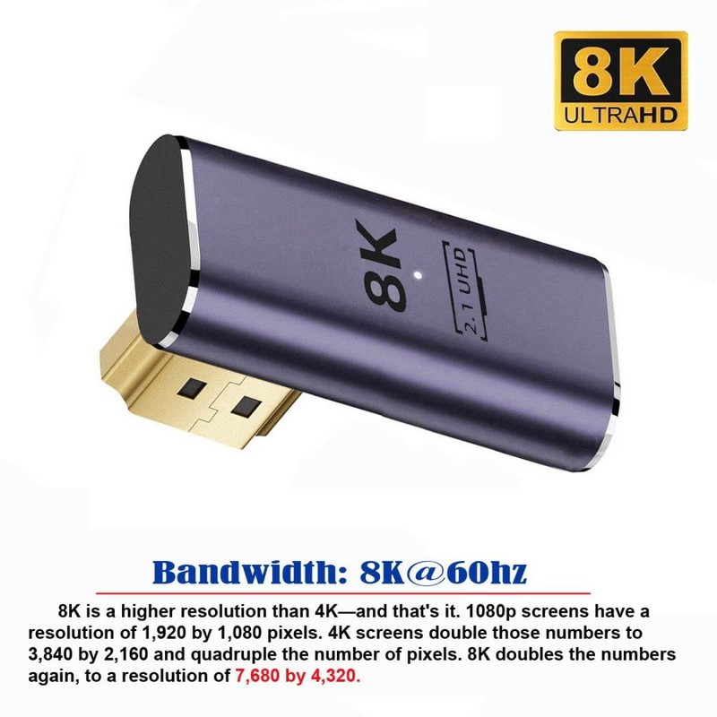 chenyang CY HDMI 2.1 Converter Adapter, HDMI Male to Female