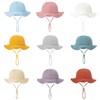 RUNQIU 【Cotton Baby Hat】 Perfect for Sun Protection! Floral Kids
