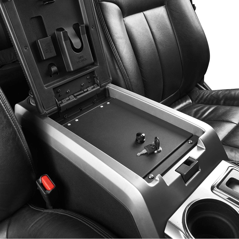 Hooke Road F150 Console Safe Lockbox Insert Extra Storage Compatible