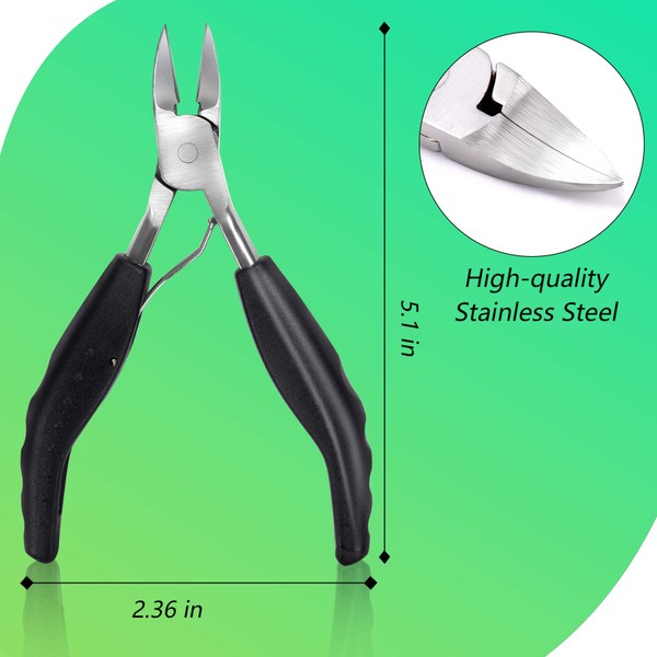 Feiccier Feiccier Heavy Duty Ingrown Toenail Clippers, Professional Toenails Trimmer,