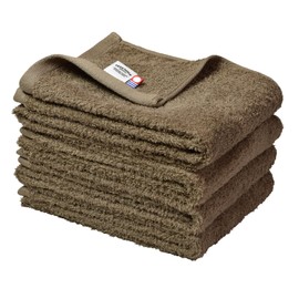 Trampalan Imabari Towels, Face Towels, Set of 4, Minimalist Towels, Made in Japan, Quick Drying, Water Absorbent, Thin, 100% Cotton, Approx. 13.4 x 33.5 inches (34 x 85 cm), Ultra Fine Yarn,