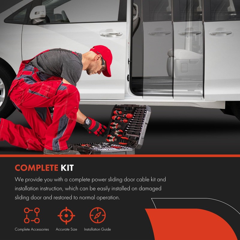 A-Premium Power Sliding Driver and Passenger Door Spool Control Cable
