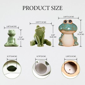 6 Pack Toilet Bolt Covers Decorative Frog Toilet Bolt Caps Ceramic Screw Cover Caps Cute Easy to Install Toilet Bowl Caps for Hotel Kitchen Bedroom Bathroom Floor Decor